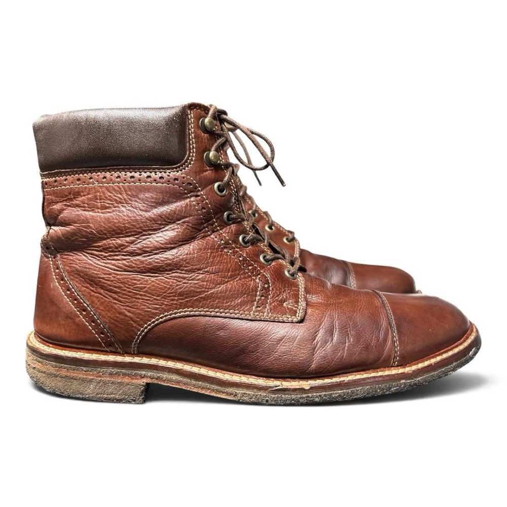 Mark Nason by Sketchers Parker Leather Ankle Boots, Brown, Men's 9 M